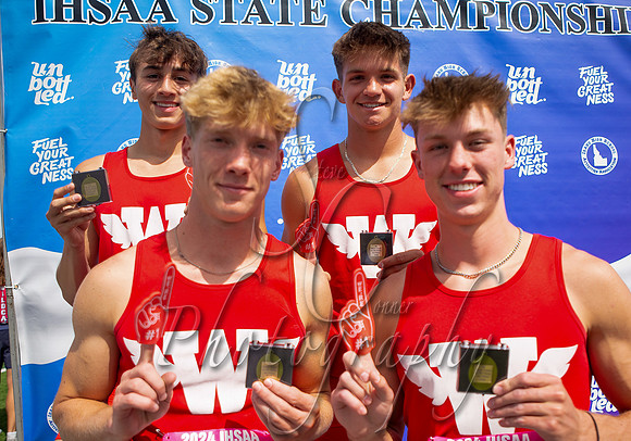 3A Boys 4x100 Relay Champions - Weiser