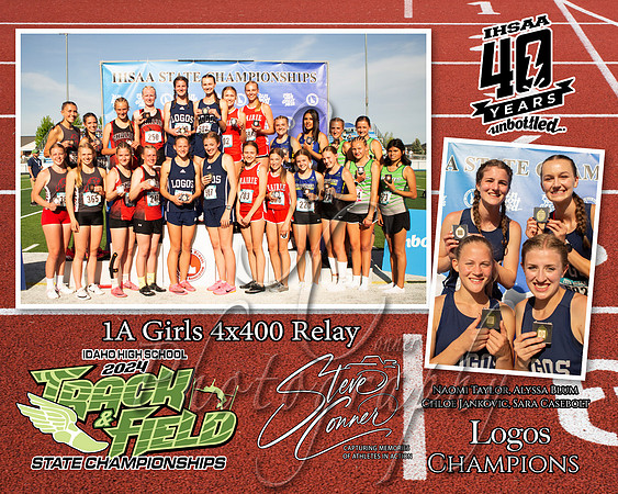 1A Girls 4x400 Relay - Logos