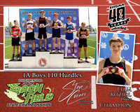 1A Boys 110 MH Liam Koziol