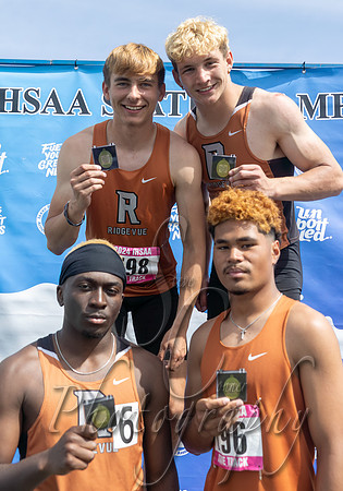 4A Boys 4x100 Relay Champions - Ridgevue