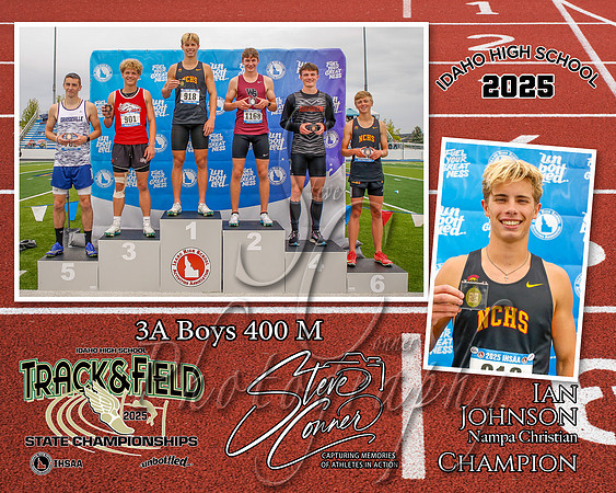 3A Boys 400 M Champion - Ian Johnson