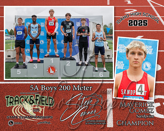 5A Boys 200 M Champion - Maverick Gomez