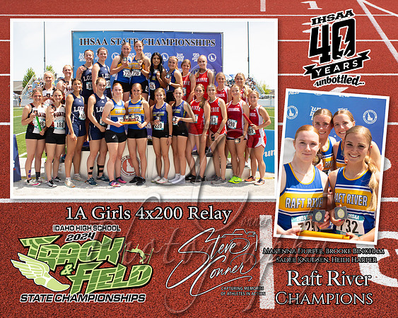 1A Girls 4x200 Relay - Raft River