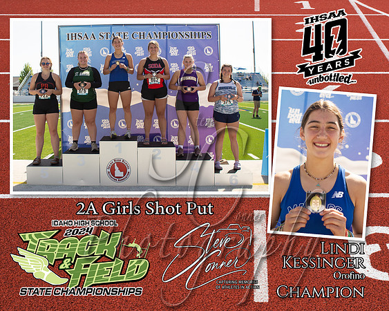 2A Girls Shot Put Lindi Kessinger