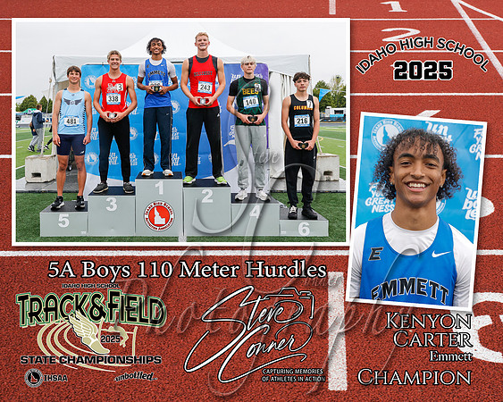 5A Boys 110 MH Champion - Kenyon Carter