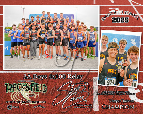 3A Boys 4x100 Relay Champions - Nampa Christian