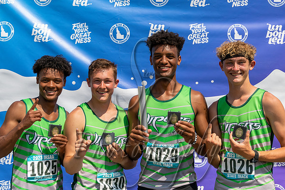 1A Boys 4x100 Relay Champions - Victory Charter