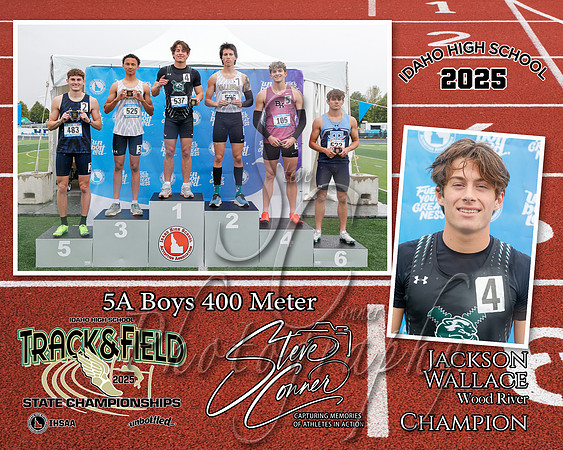 5A Boys 400 M Champion - Jackson Wallace