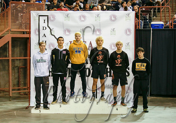 4A 126 lb Awards Podium