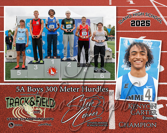 5A Boys 300 MH Champions - Kenyon Carter