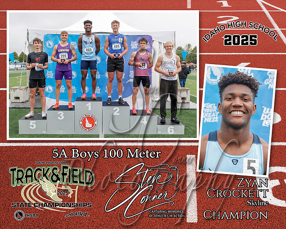 5A Boys 100 M Champion - Zyan Crockett