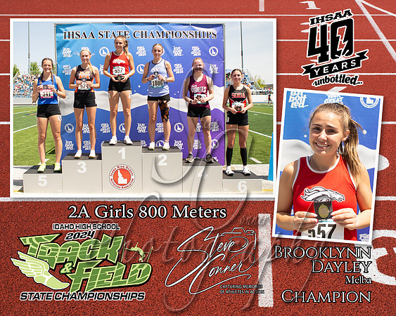2A Girls 800 M Brooklynn Dayley