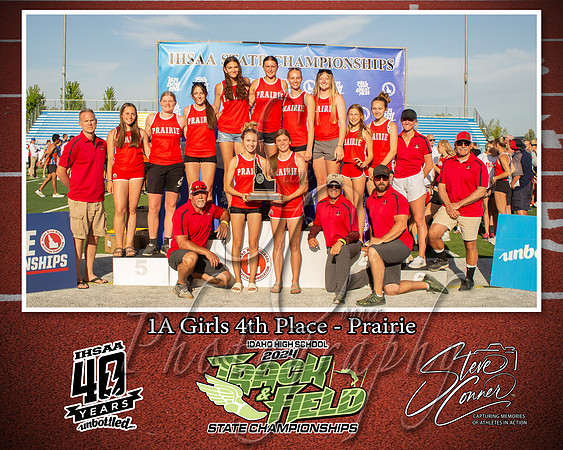 1A Girls 4th Place - Prairie