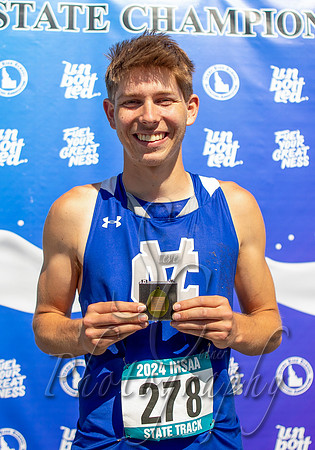 2A Boys Long Jump Champion - Chris Olson - Cole Valley
