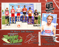 3A Boys 200 M - Corbridge Bastian