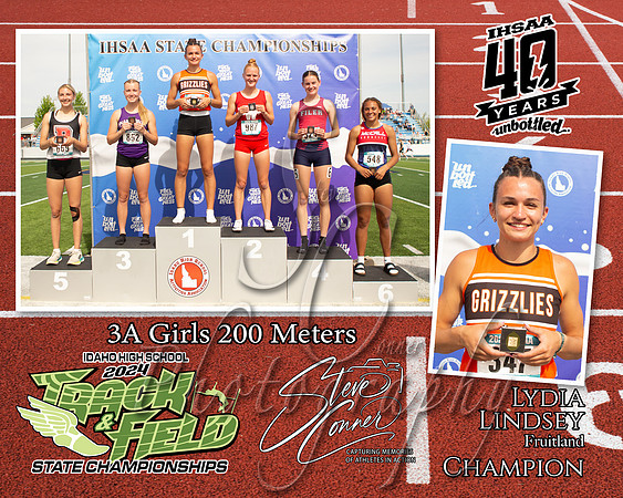 3A Girls 200 M Lydia Lindsey