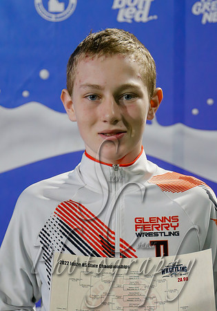 2A State Wrestling 98lb Champion - Gabe Mullenburg - Glenns Ferry