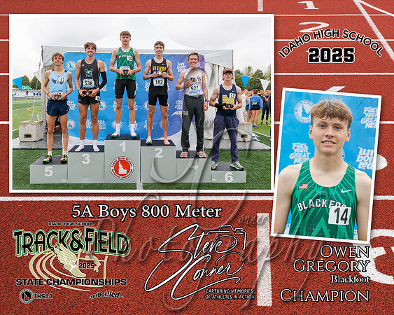 5A Boys 800 M Champion - Owen Gregory