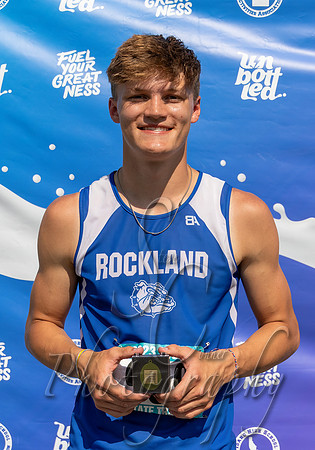 1A Boys 300 MH Champion - Brigham Permann - Rockland