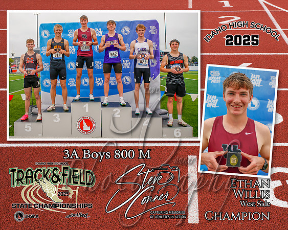 3A Boys 800 M Champion - Ethan Willis