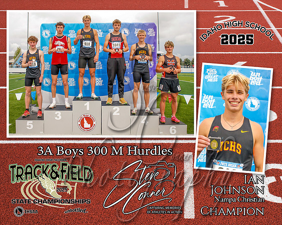 3A Boys 300 M Hurdles Champion - Ian Johnson