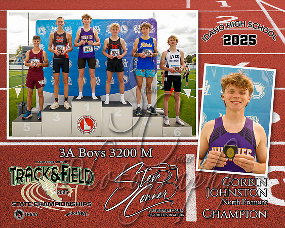 3A Boys 3200 M Champion - Corbin Johnston