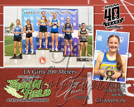 1A Girls 200 M Heidi Harper