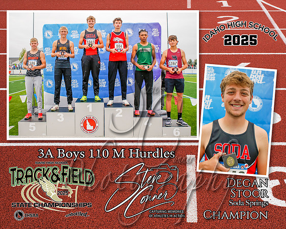 3A Boys 110 M Hurdels Champion - Degan Stoor