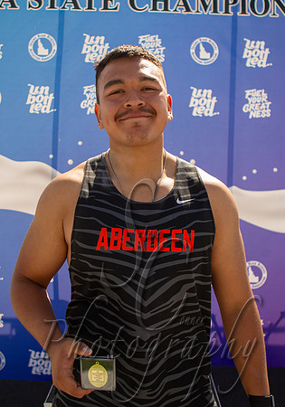 2A Boys Shot Put Champion - Daniel Sandoval - Aberdeen