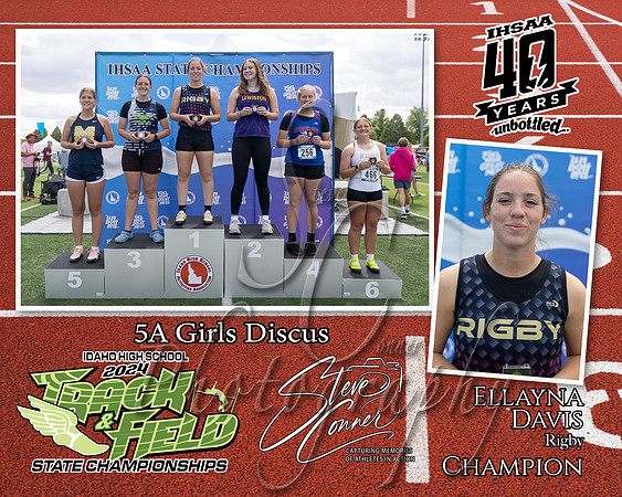 5A Girls Discus Ellayna Davis